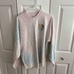 Disney Parks Pastel Tie-Dye Long Sleeve Spirit Jersey for Adults